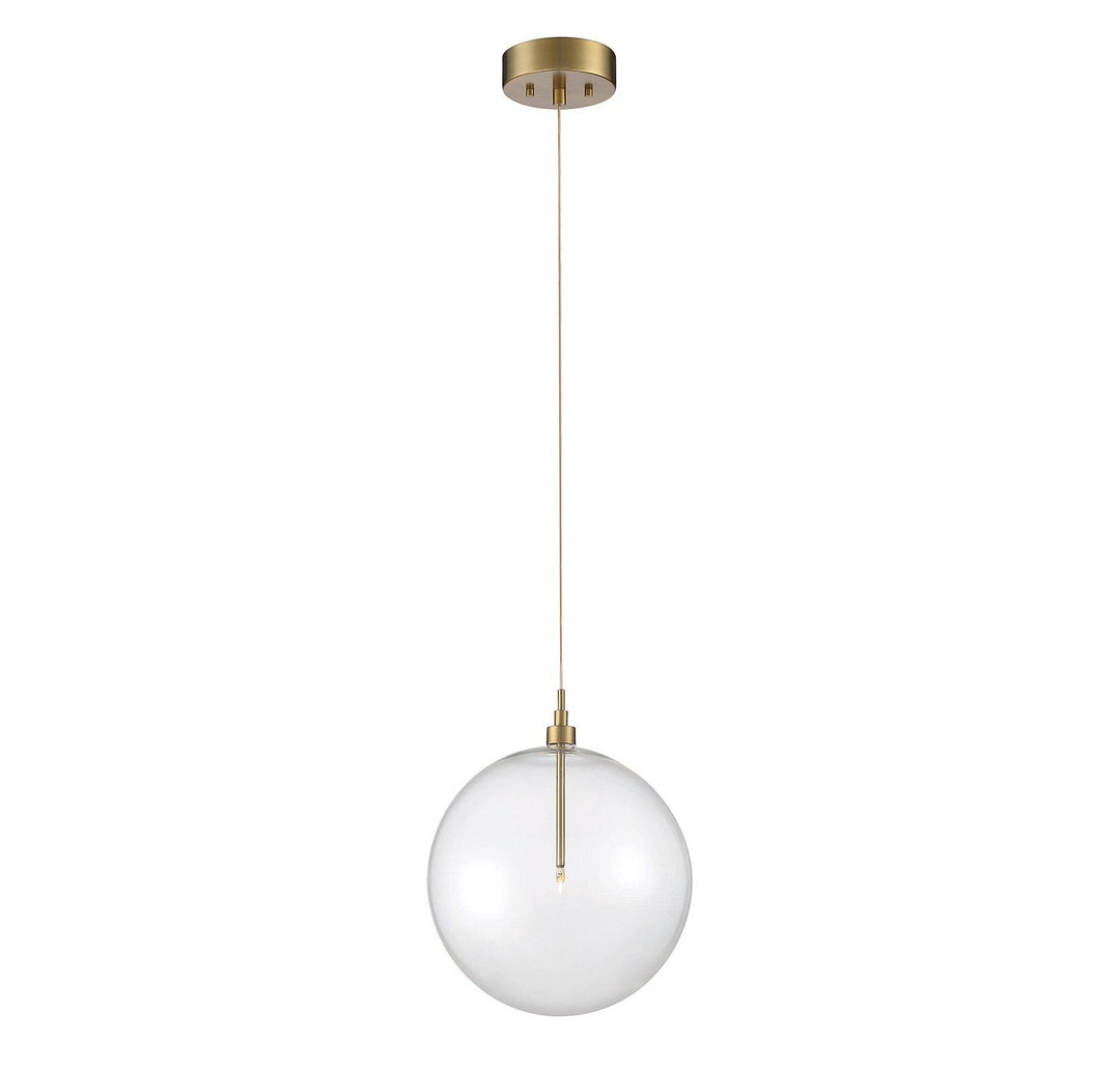 Meridian - M70114NB - LED Pendant - Natural Brass
