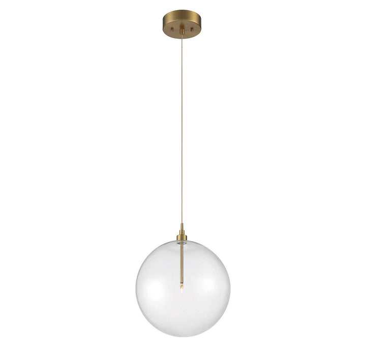 Meridian - M70114NB - LED Pendant - Natural Brass