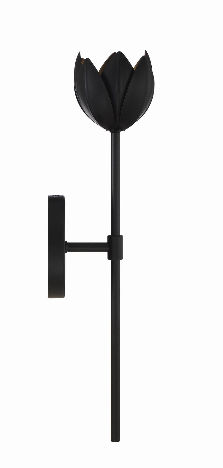 Meridian - M90081MBK - One Light Wall Sconce - Matte Black