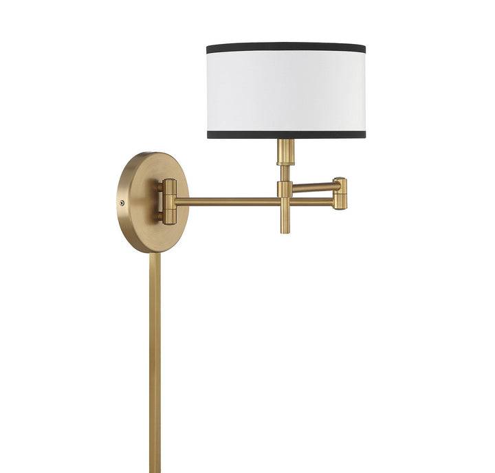 Meridian - M90082NB - One Light Wall Sconce - Natural Brass