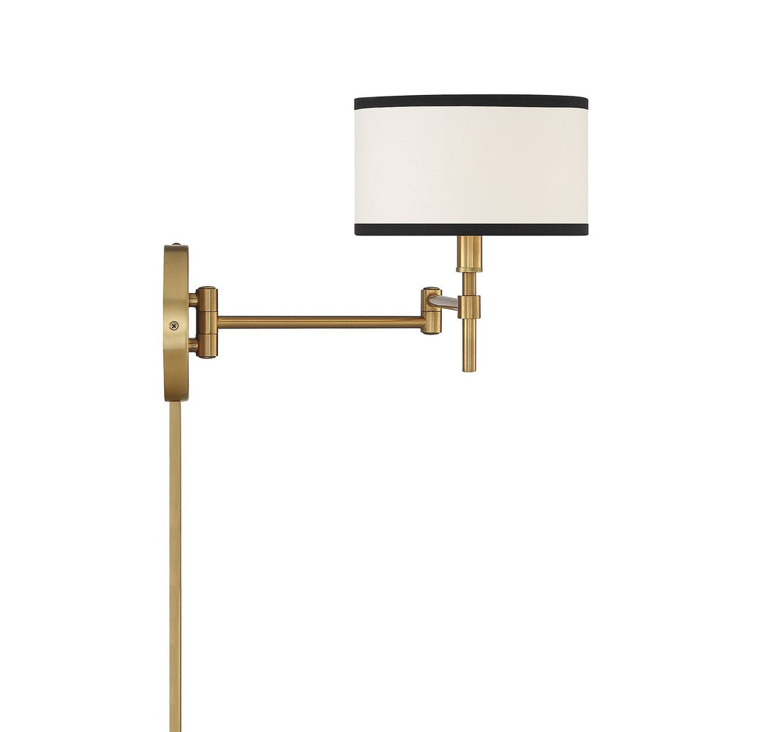 Meridian - M90082NB - One Light Wall Sconce - Natural Brass