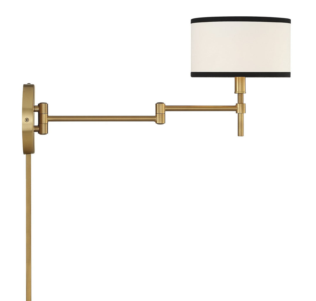 Meridian - M90082NB - One Light Wall Sconce - Natural Brass