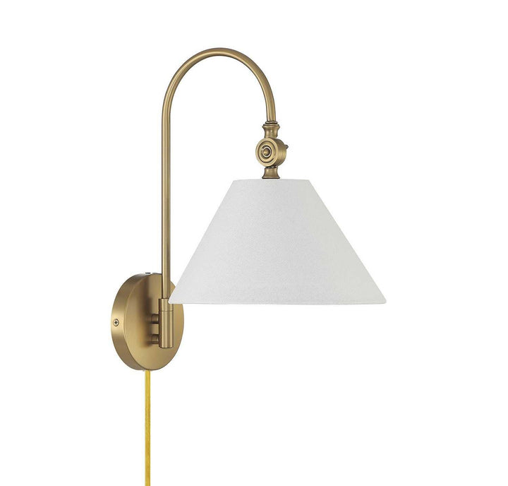 Meridian - M90085NB - One Light Wall Sconce - Natural Brass