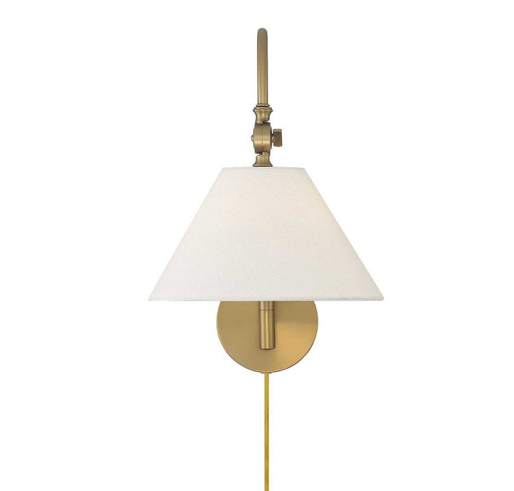 Meridian - M90085NB - One Light Wall Sconce - Natural Brass