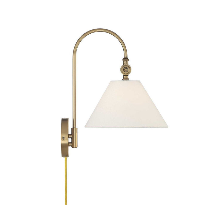 Meridian - M90085NB - One Light Wall Sconce - Natural Brass