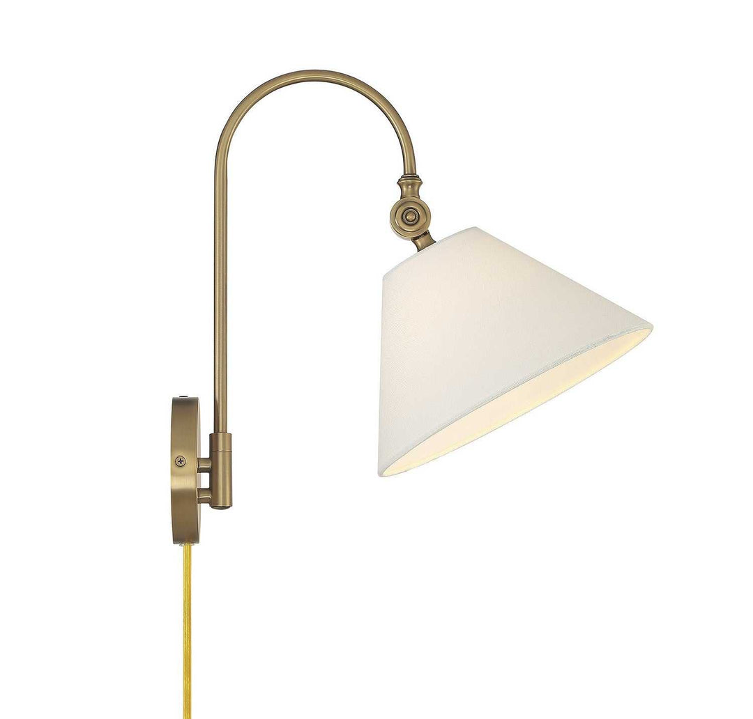 Meridian - M90085NB - One Light Wall Sconce - Natural Brass