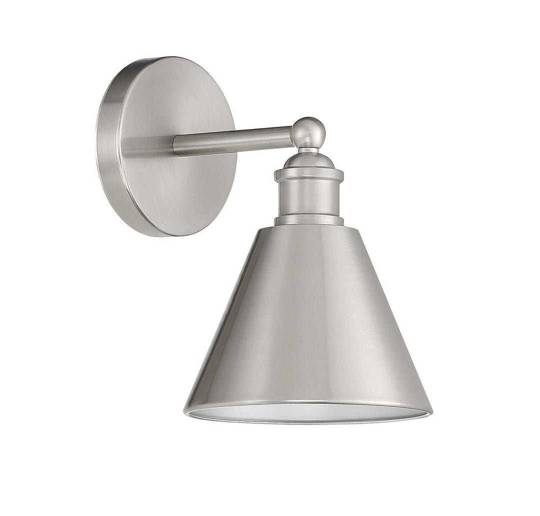 Meridian - M90087BN - One Light Wall Sconce - Brushed Nickel