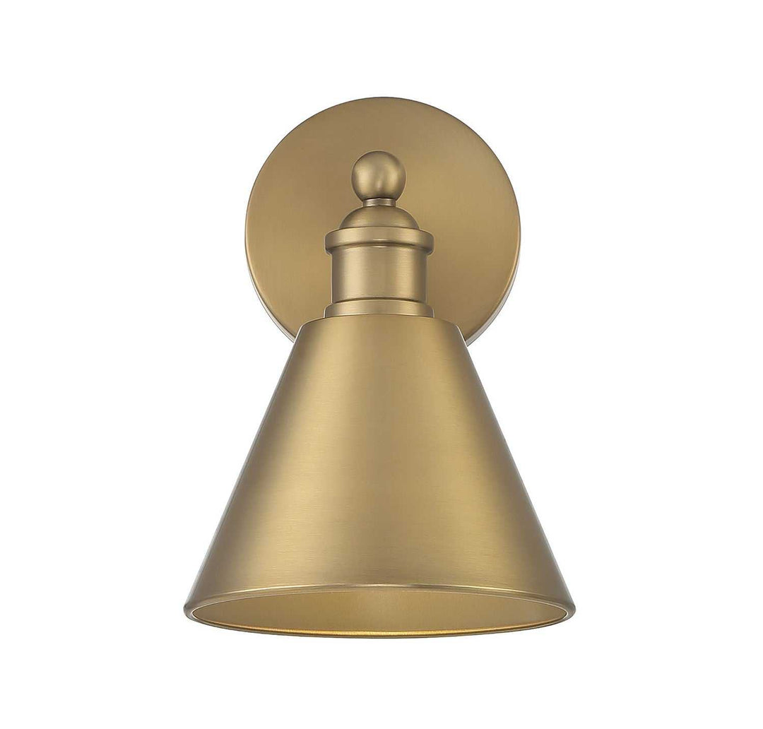 Meridian - M90087NB - One Light Wall Sconce - Natural Brass