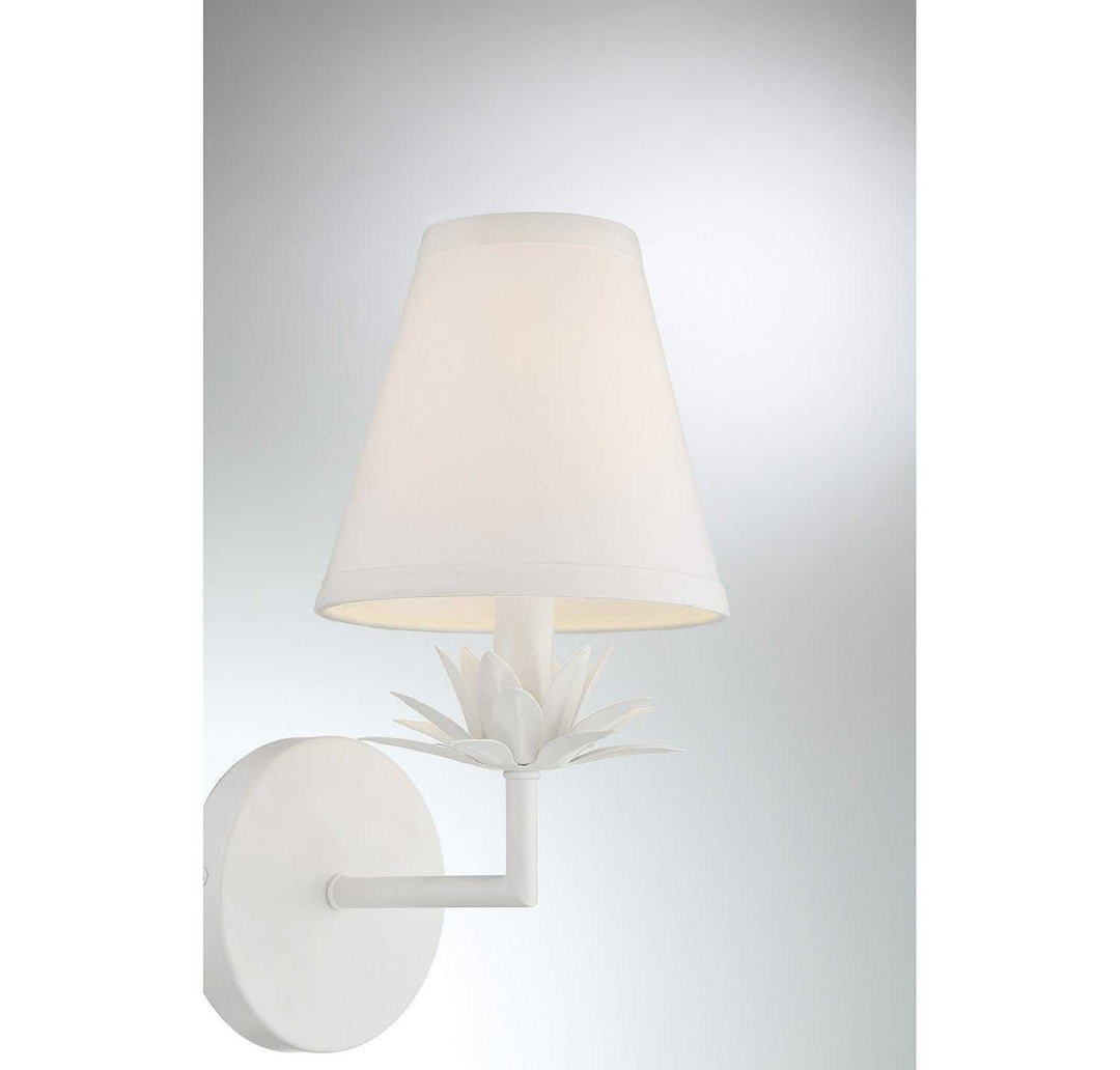 Meridian - M90078WH - One Light Wall Sconce - White