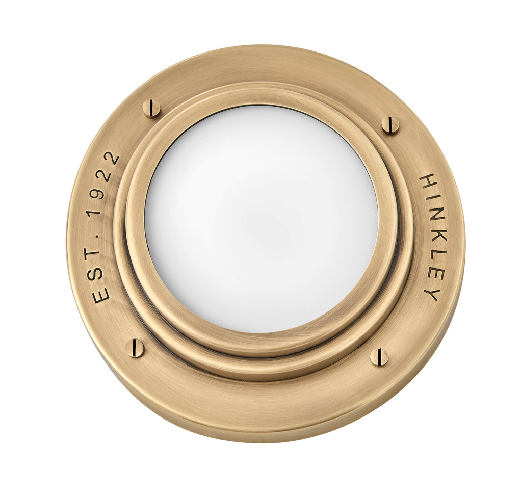 Hinkley Canada - 32704HB - LED Flush Mount or Sconce - Porte - Heritage Brass