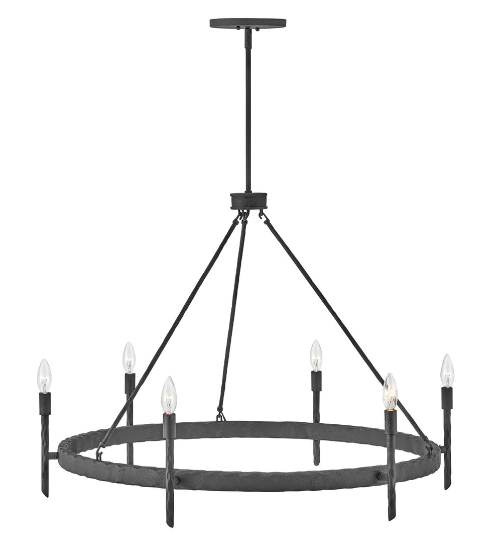 Hinkley Canada - 3678FE - LED Chandelier - Tress - Forged Iron