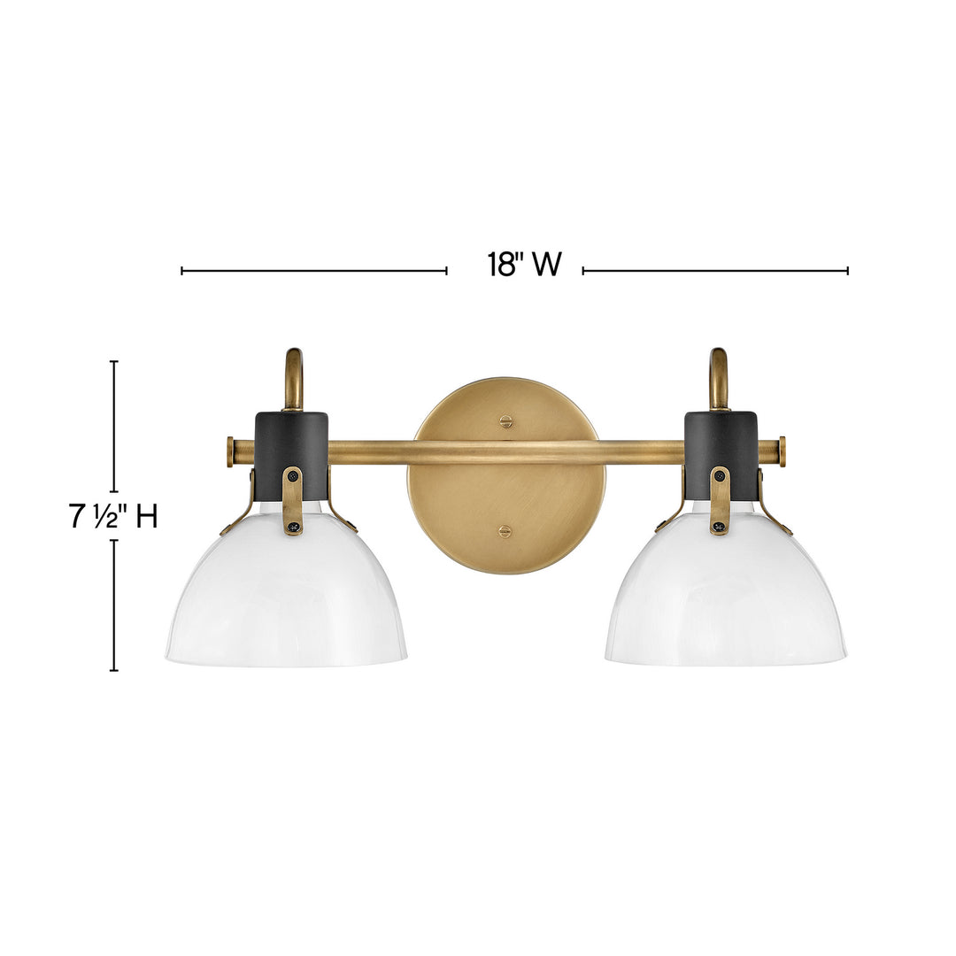 Hinkley Canada - 51112HB - LED Vanity - Argo - Heritage Brass