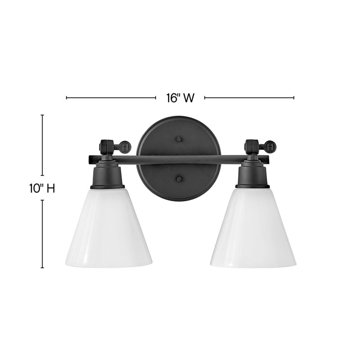 Hinkley Canada - 51182BK - LED Vanity - Arti - Black