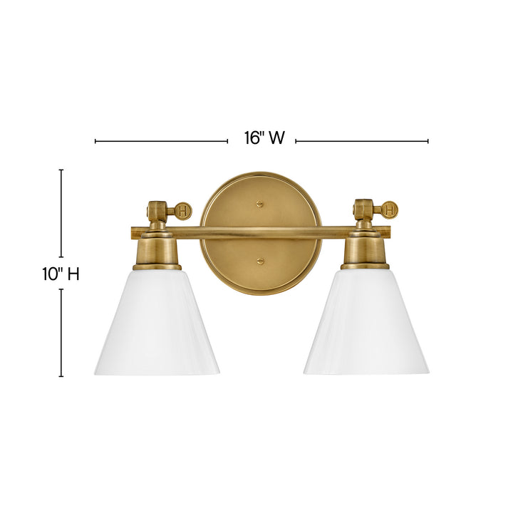 Hinkley Canada - 51182HB - LED Vanity - Arti - Heritage Brass
