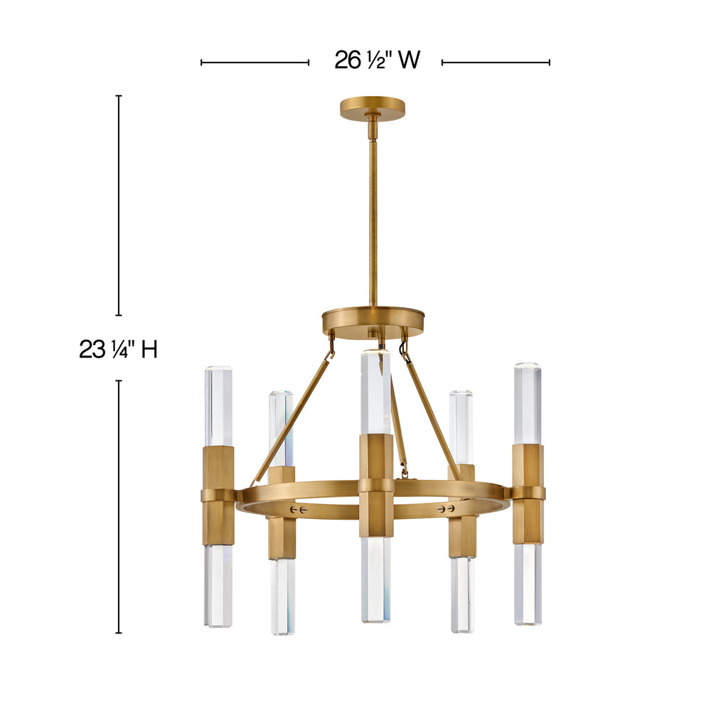 Fredrick Ramond Canada - FR30604HBR - LED Chandelier - Cecily - Heritage Brass
