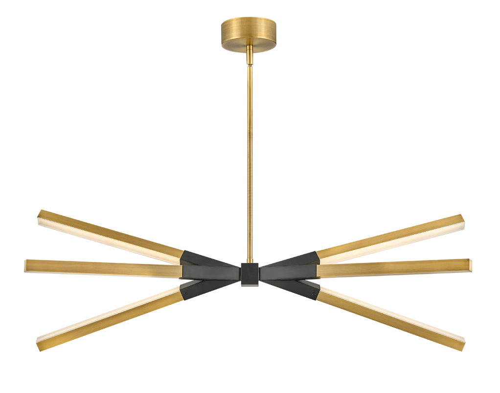 Fredrick Ramond Canada - FR30618LCB - LED Linear Pendant - Rae - Lacquered Brass