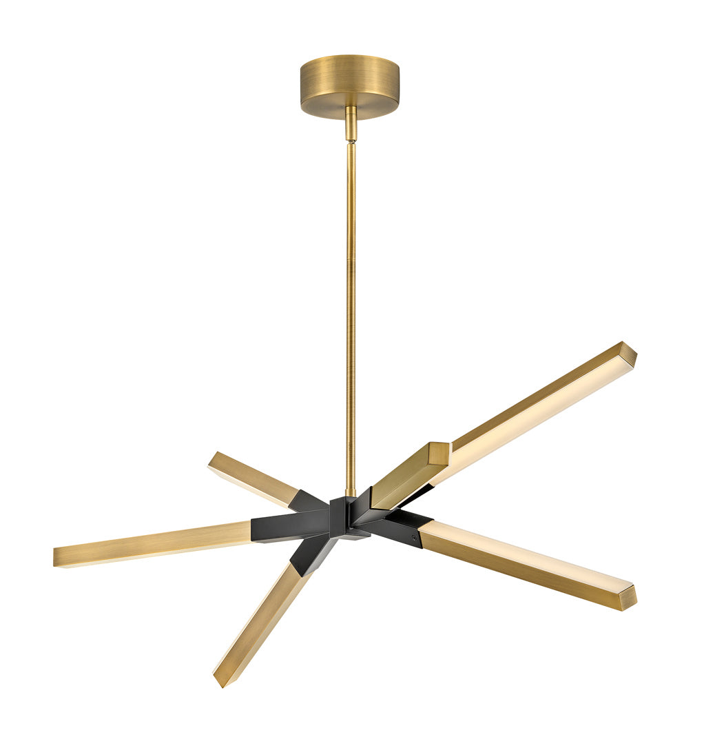Fredrick Ramond Canada - FR30618LCB - LED Linear Pendant - Rae - Lacquered Brass