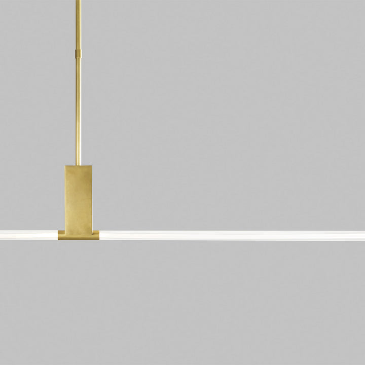 Visual Comfort Modern - 700LSPHB68NB-LED927 - LED Linear Suspension - Phobos - Natural Brass