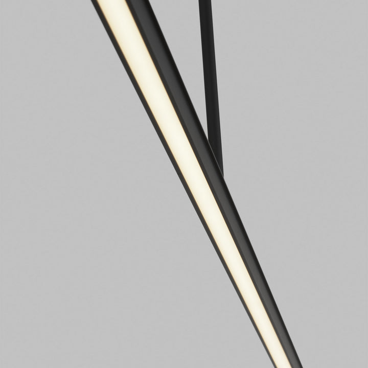 Visual Comfort Modern - 700LSSTG72B-LED927 - LED Linear Suspension - Stagger - Nightshade Black