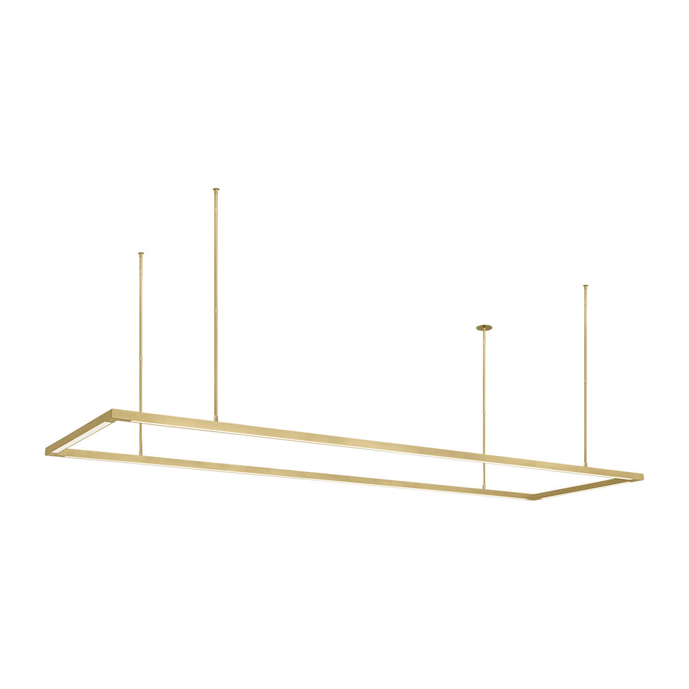 Visual Comfort Modern - 700LSSTG84NB-LED927 - LED Linear Suspension - Stagger - Natural Brass