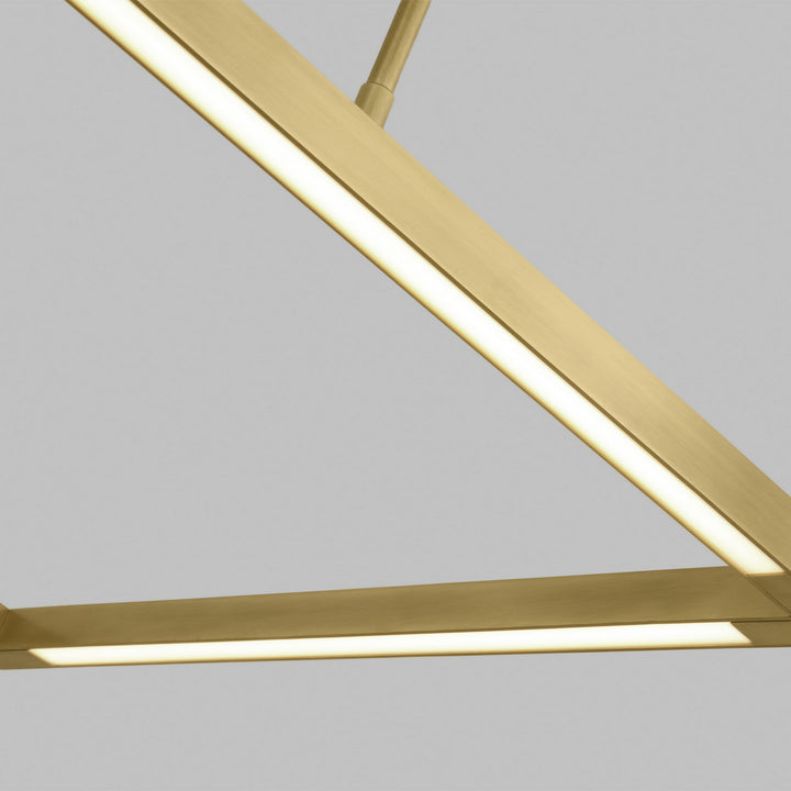 Visual Comfort Modern - 700LSSTG84NB-LED927 - LED Linear Suspension - Stagger - Natural Brass