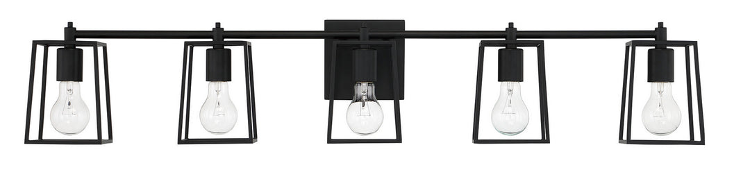 Craftmade Canada - 12141FB5 - Five Light Vanity - Dunn - Flat Black