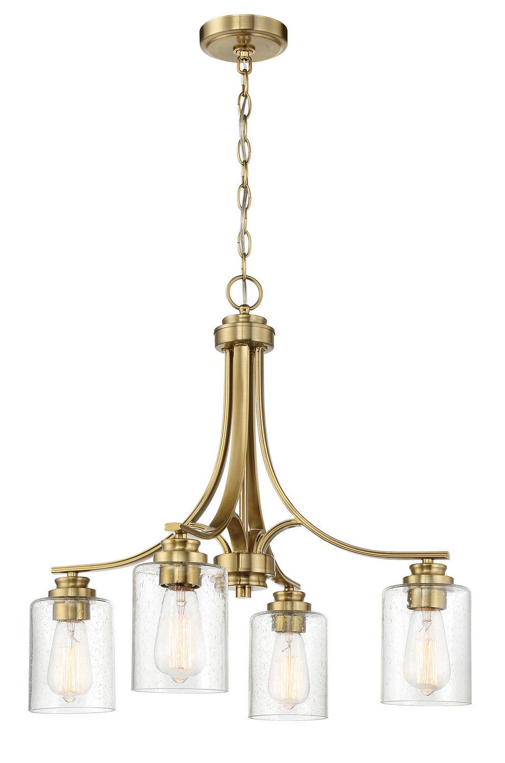 Craftmade Canada - 50524-SB - Four Light Chandelier - Bolden - Satin Brass