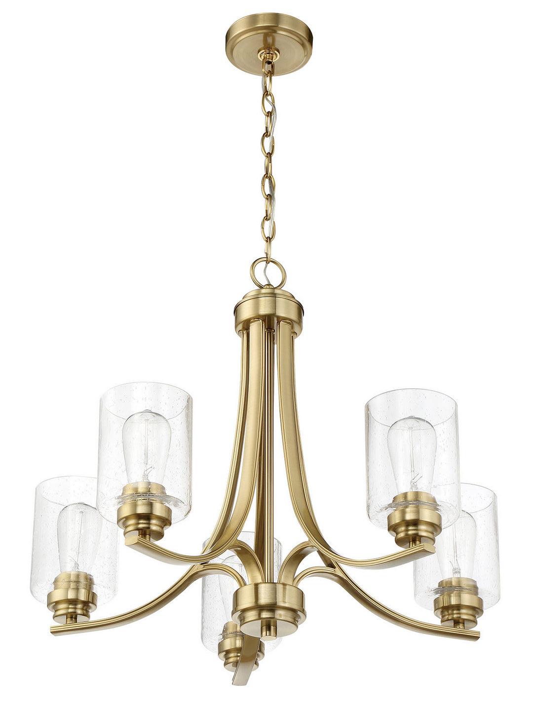 Craftmade Canada - 50525-SB - Five Light Chandelier - Bolden - Satin Brass