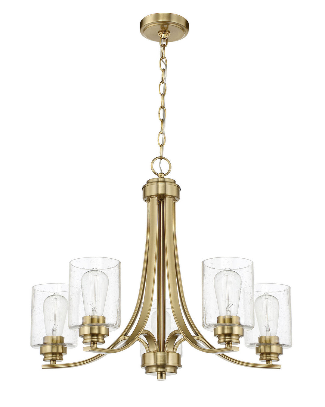 Craftmade Canada - 50525-SB - Five Light Chandelier - Bolden - Satin Brass
