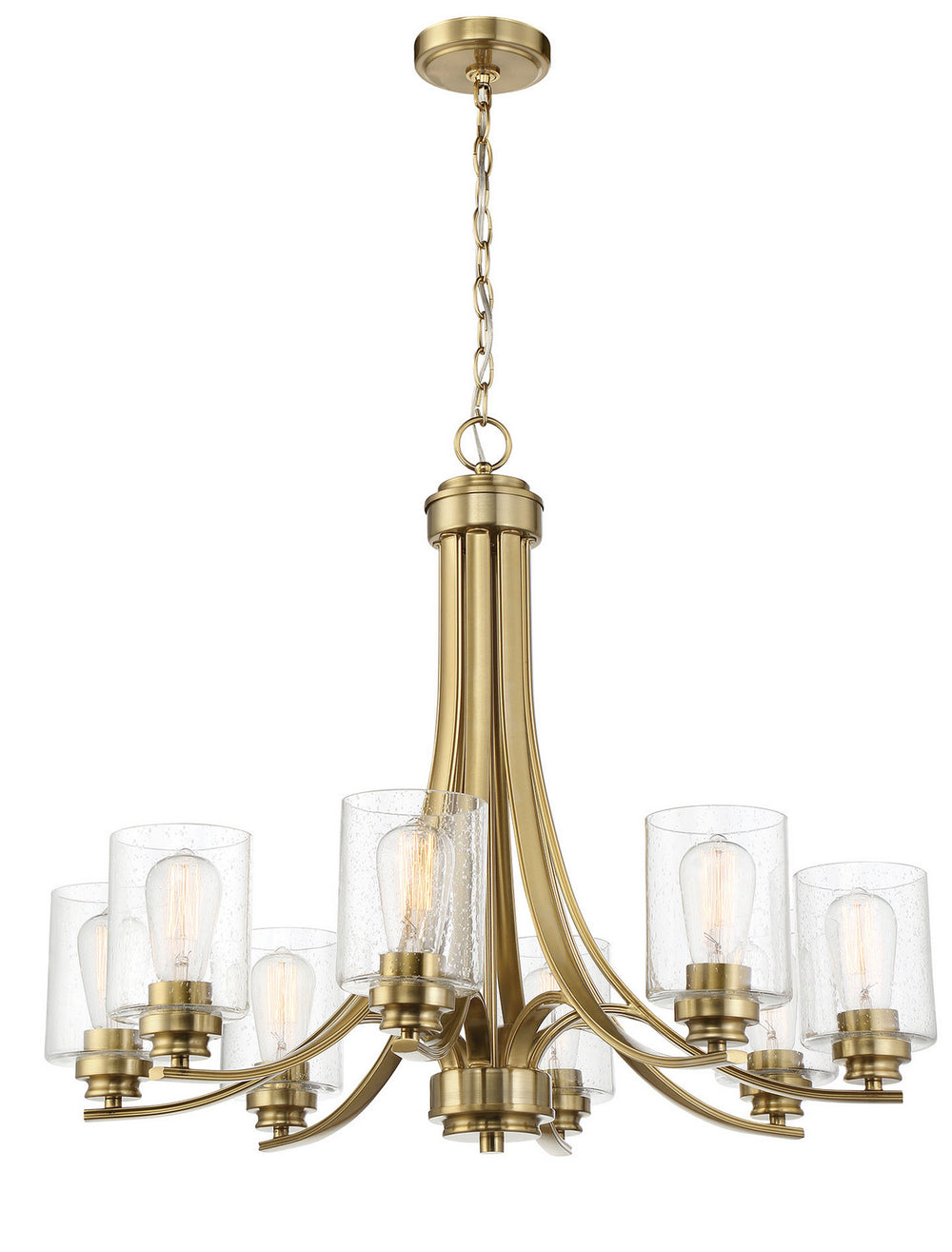 Craftmade Canada - 50528-SB - Eight Light Chandelier - Bolden - Satin Brass