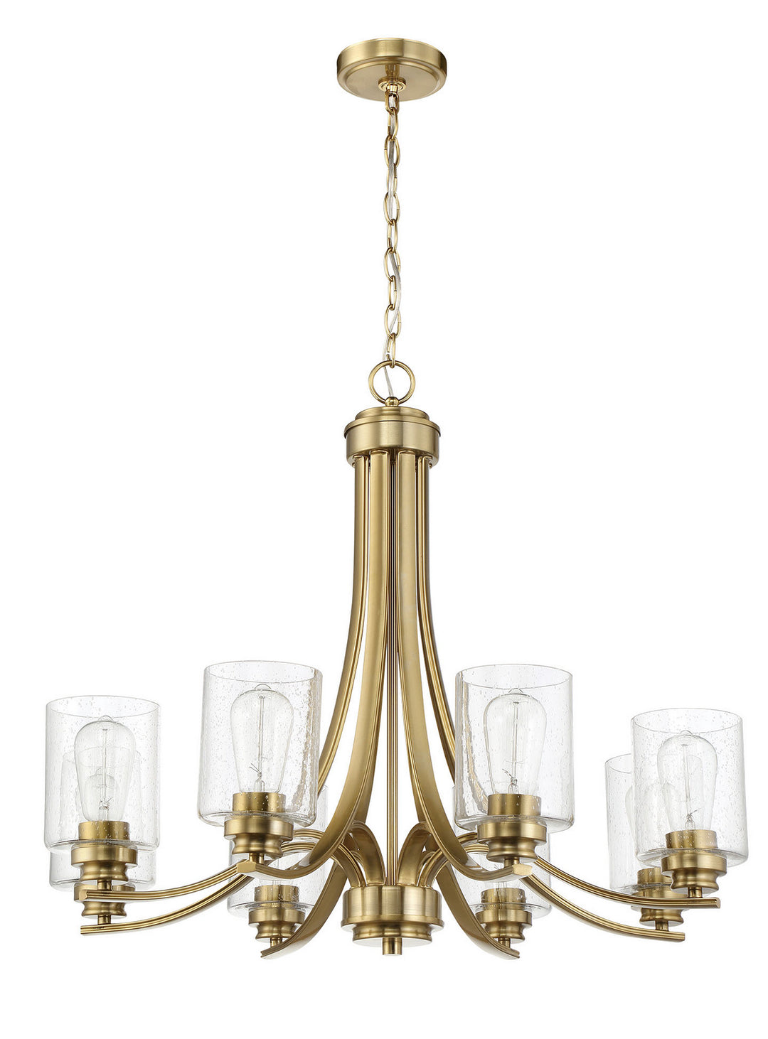 Craftmade Canada - 50528-SB - Eight Light Chandelier - Bolden - Satin Brass