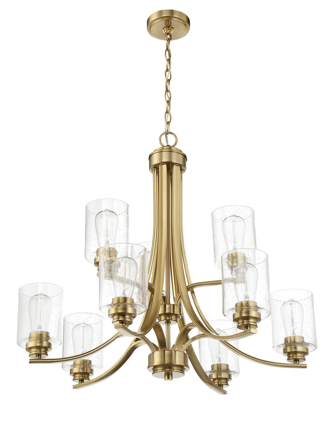 Craftmade Canada - 50529-SB - Nine Light Chandelier - Bolden - Satin Brass