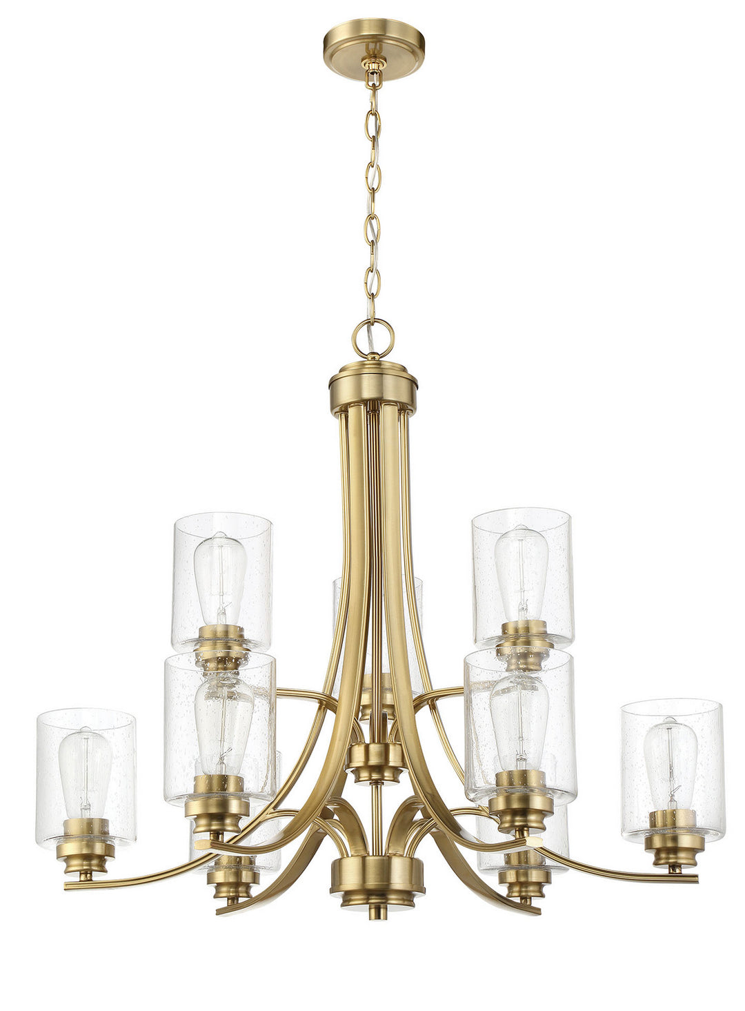 Craftmade Canada - 50529-SB - Nine Light Chandelier - Bolden - Satin Brass