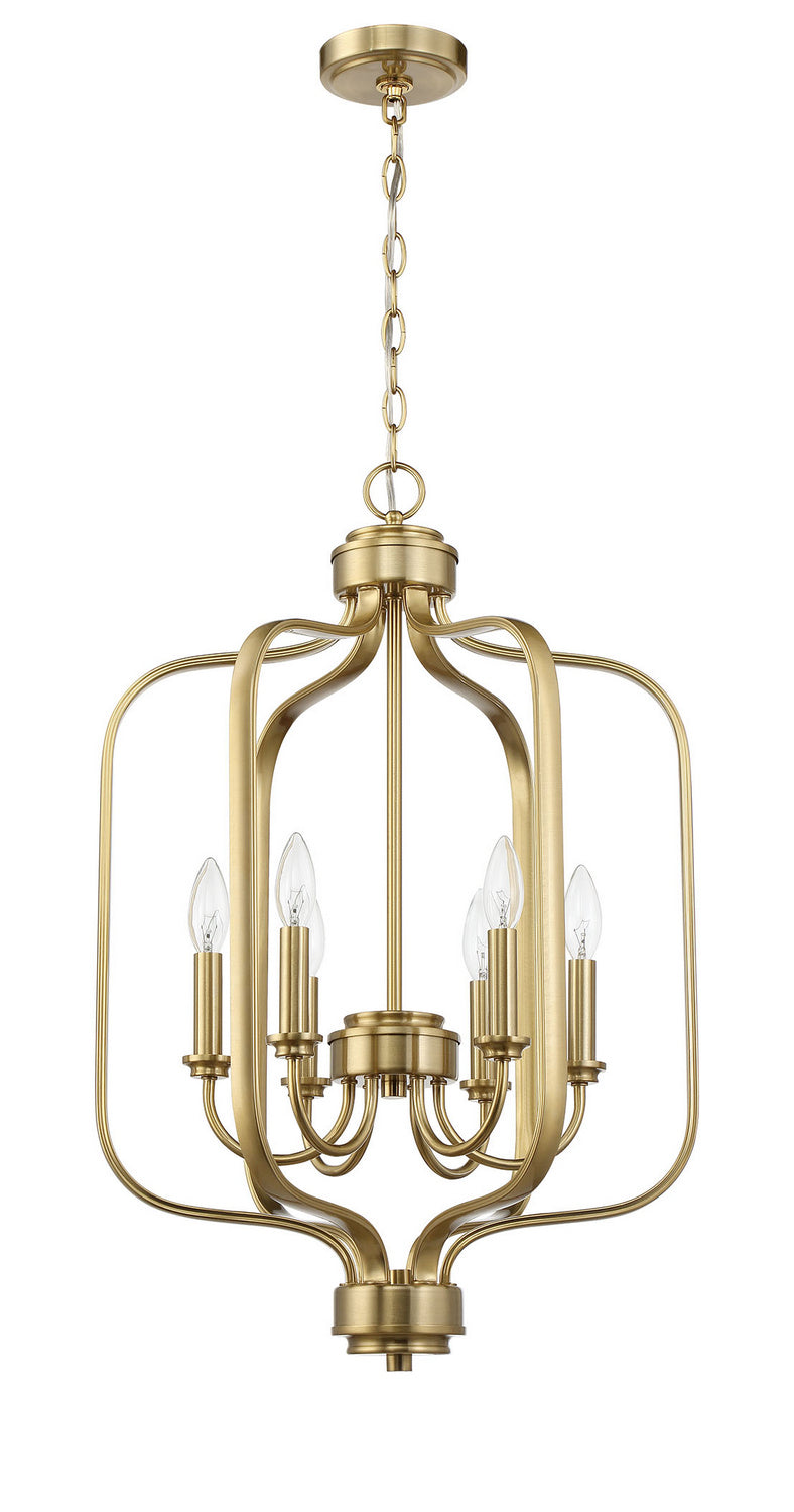 Craftmade Canada - 50536-SB - Six Light Foyer Chandelier - Bolden - Satin Brass