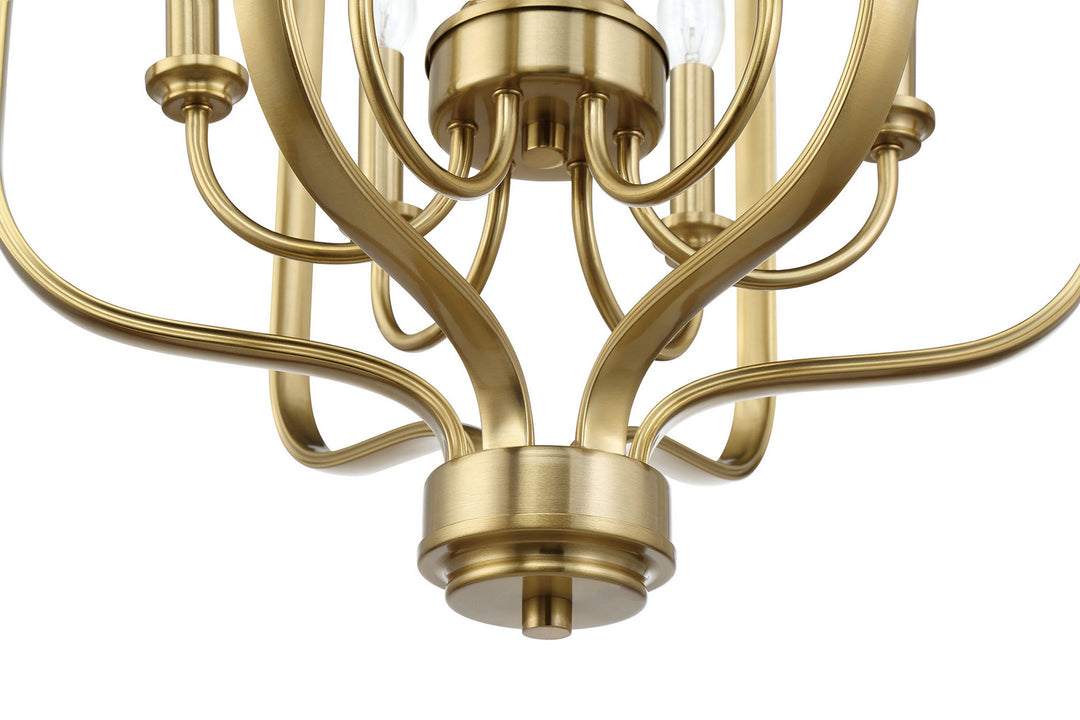 Craftmade Canada - 50536-SB - Six Light Foyer Chandelier - Bolden - Satin Brass