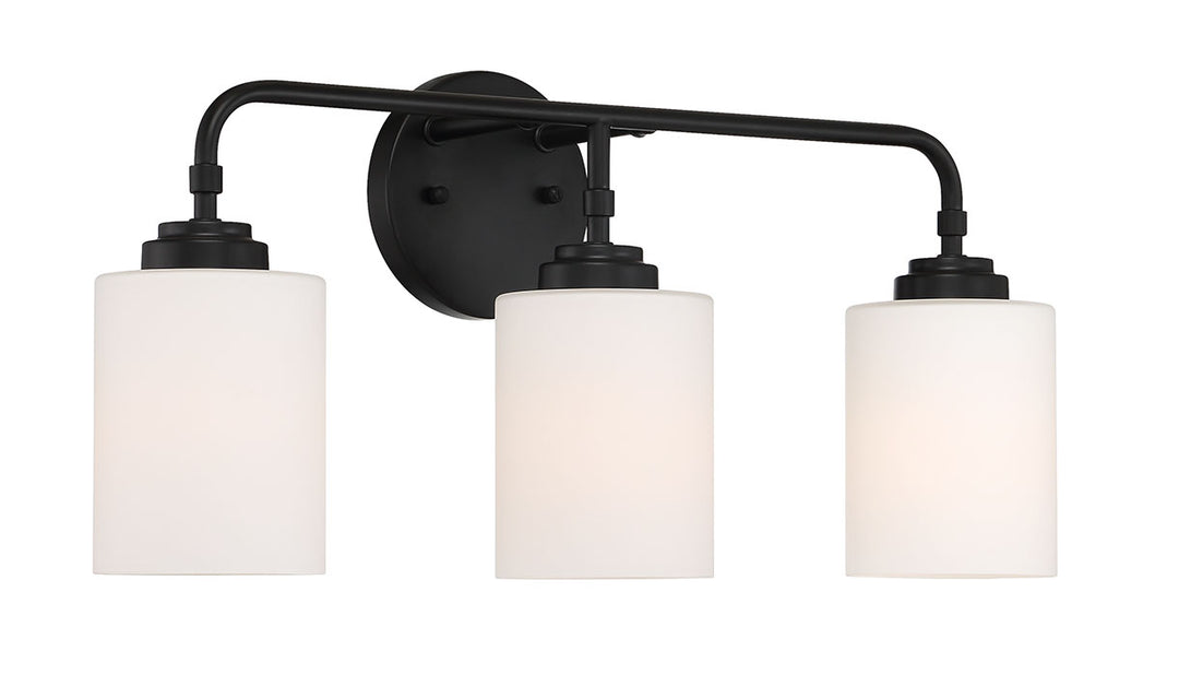 Craftmade Canada - 56003-FB - Three Light Vanity - Stowe - Flat Black