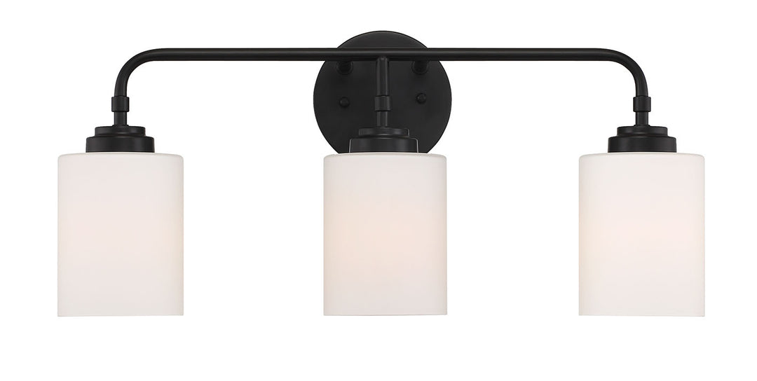 Craftmade Canada - 56003-FB - Three Light Vanity - Stowe - Flat Black