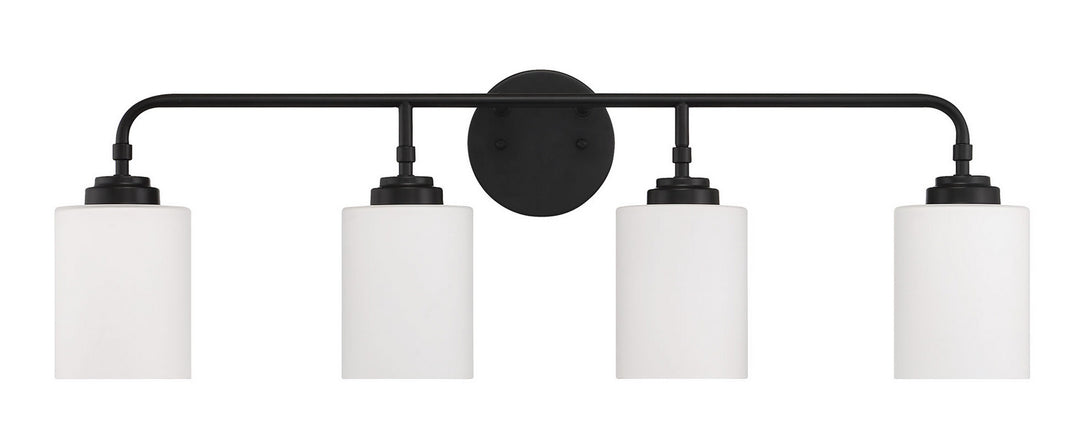 Craftmade Canada - 56004-FB - Four Light Vanity - Stowe - Flat Black