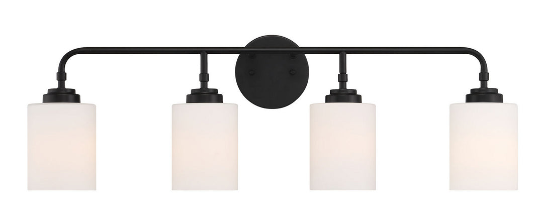 Craftmade Canada - 56004-FB - Four Light Vanity - Stowe - Flat Black