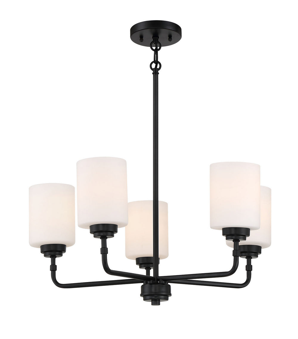Craftmade Canada - 56025-FB - Five Light Chandelier - Stowe - Flat Black