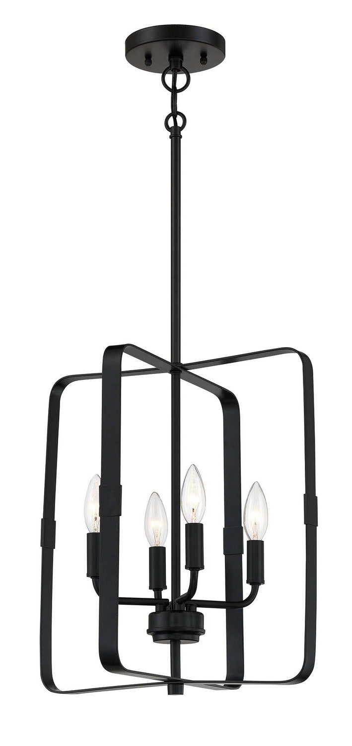 Craftmade Canada - 56034-FB - Four Light Foyer Pendant - Stowe - Flat Black