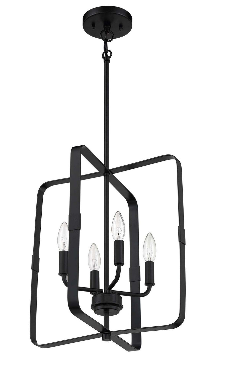Craftmade Canada - 56034-FB - Four Light Foyer Pendant - Stowe - Flat Black