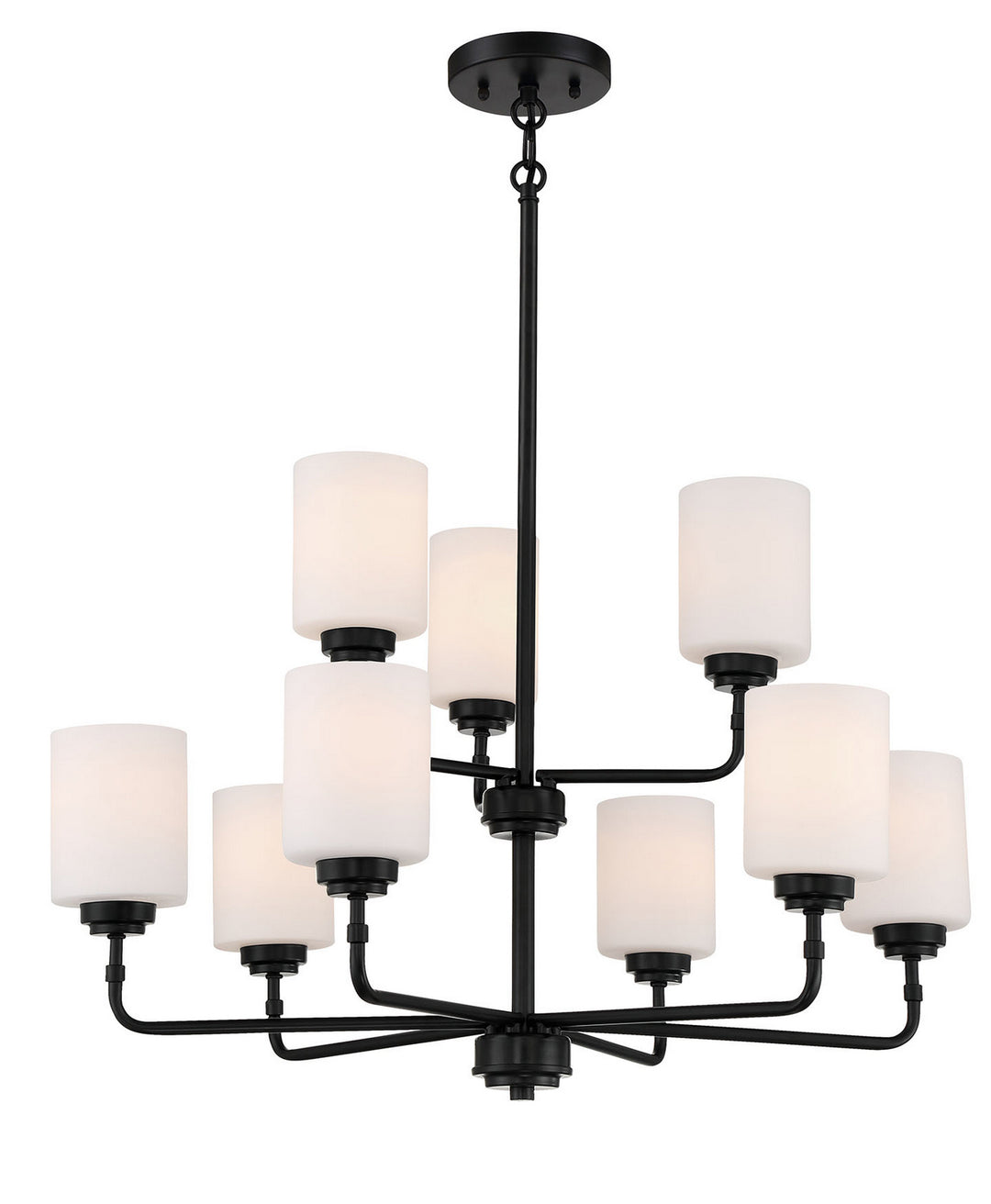 Craftmade Canada - 56029-FB - Nine Light Chandelier - Stowe - Flat Black
