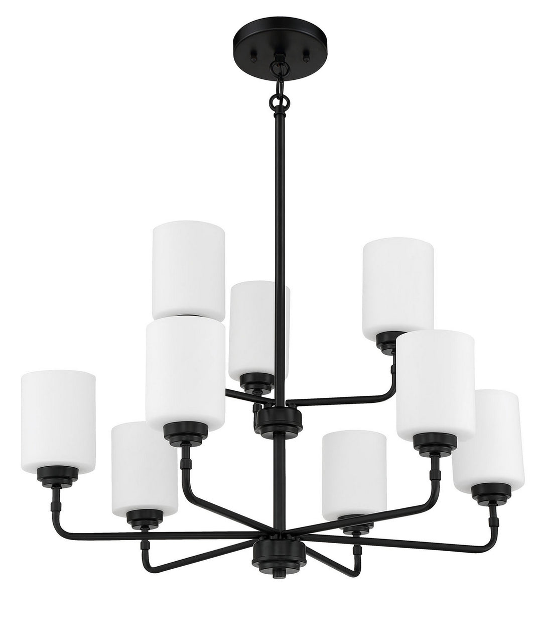 Craftmade Canada - 56029-FB - Nine Light Chandelier - Stowe - Flat Black
