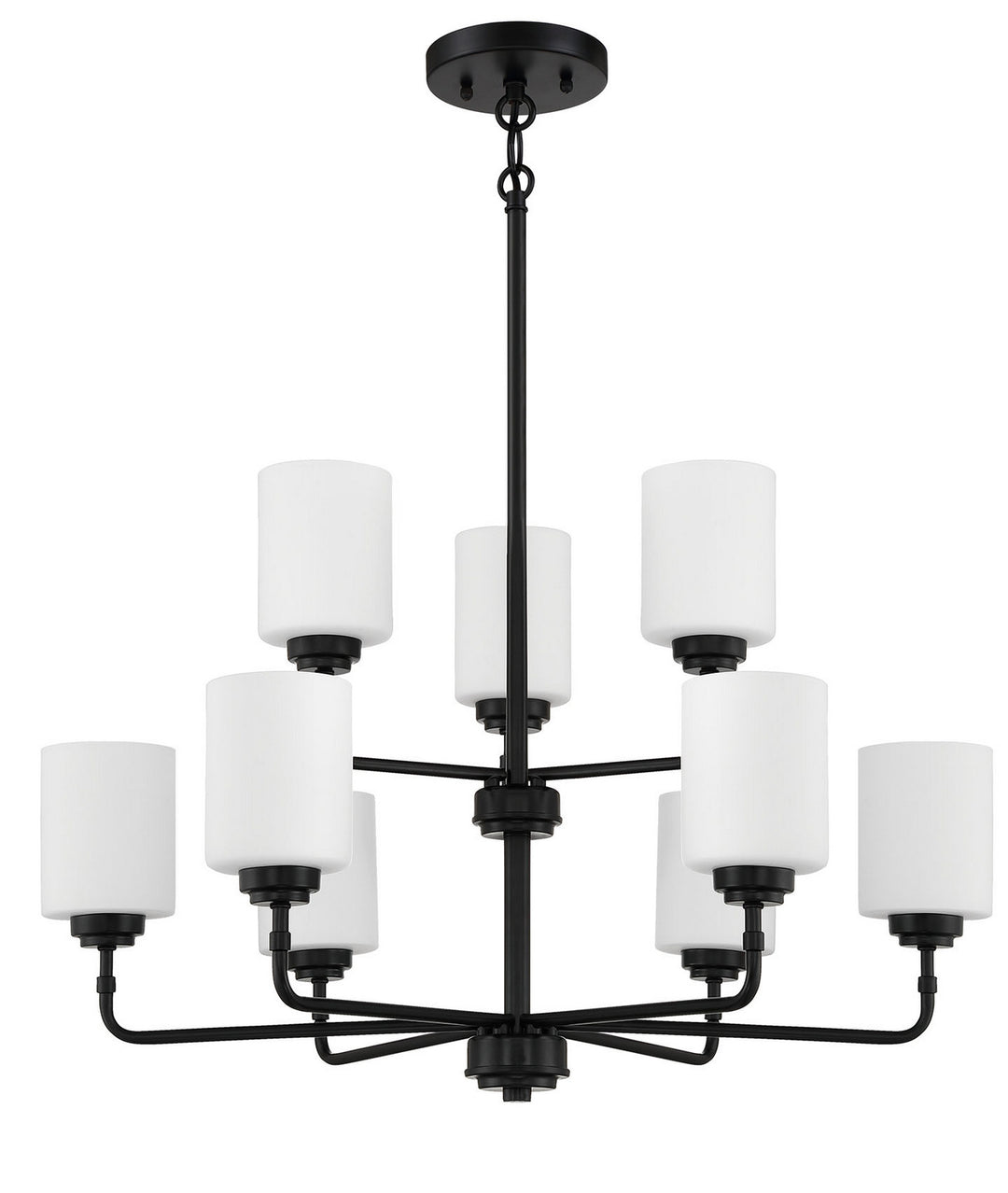 Craftmade Canada - 56029-FB - Nine Light Chandelier - Stowe - Flat Black