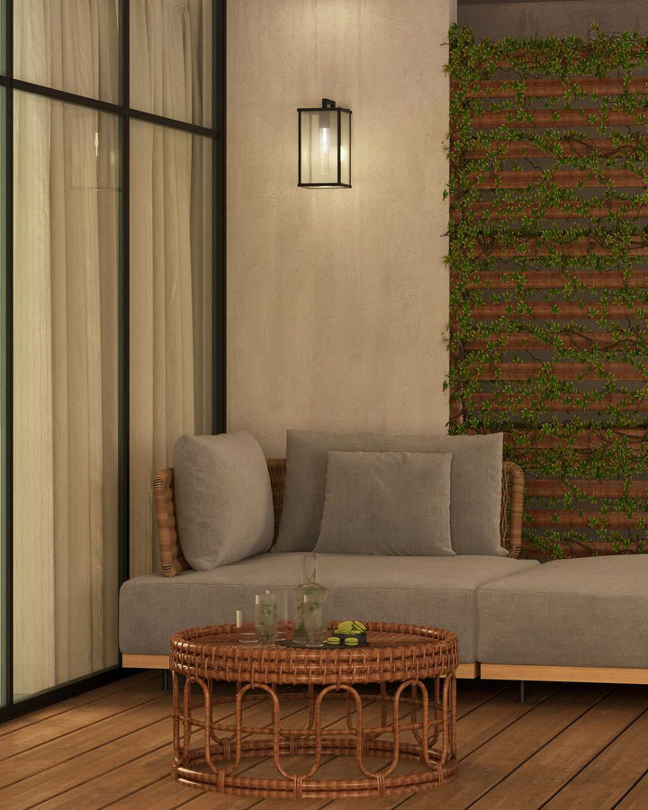 Alora Canada - EW652505BKCL - One Light Exterior Wall Mount - Brentwood - Clear Glass/Textured Black