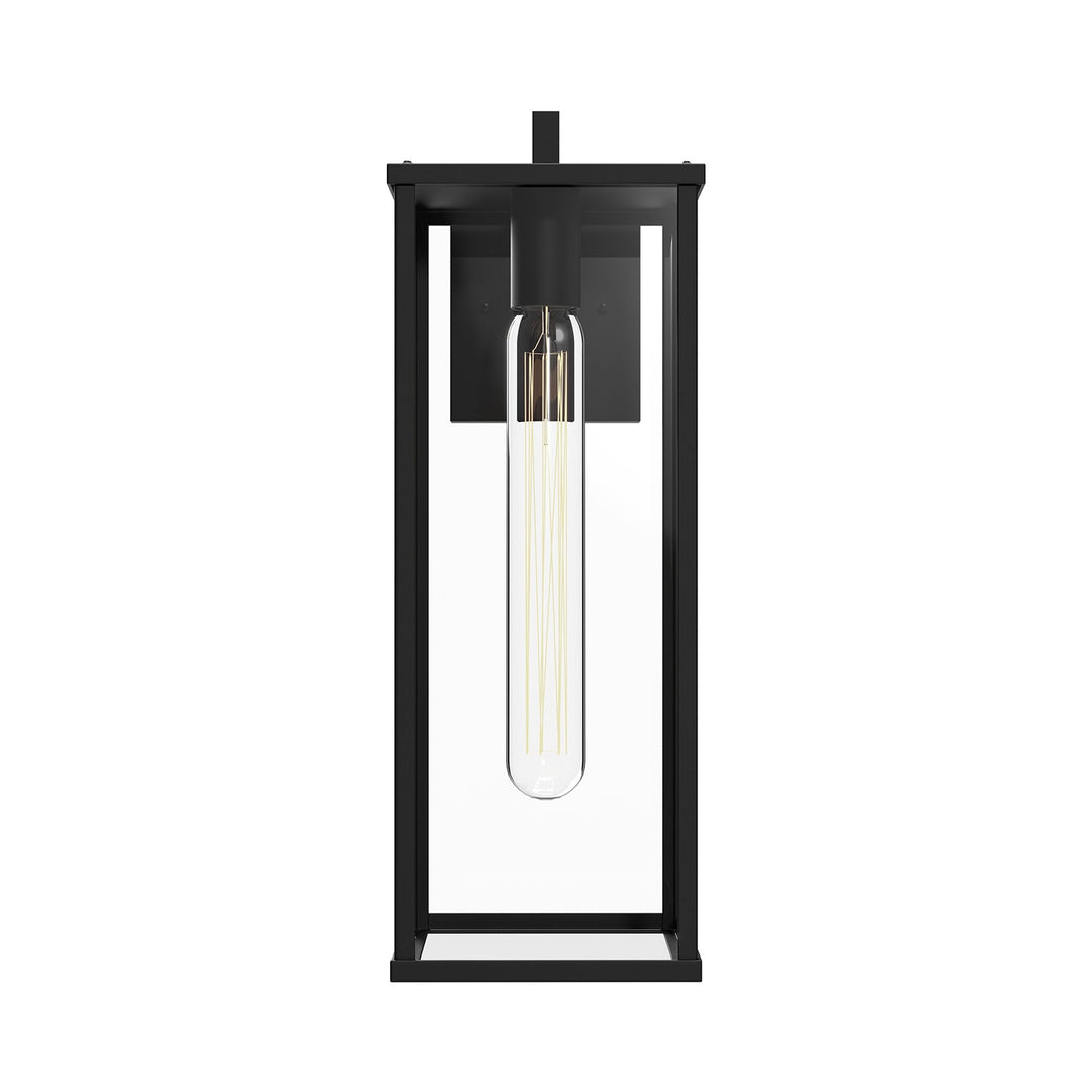 Alora Canada - EW652707BKCL - One Light Exterior Wall Mount - Brentwood - Clear Glass/Textured Black