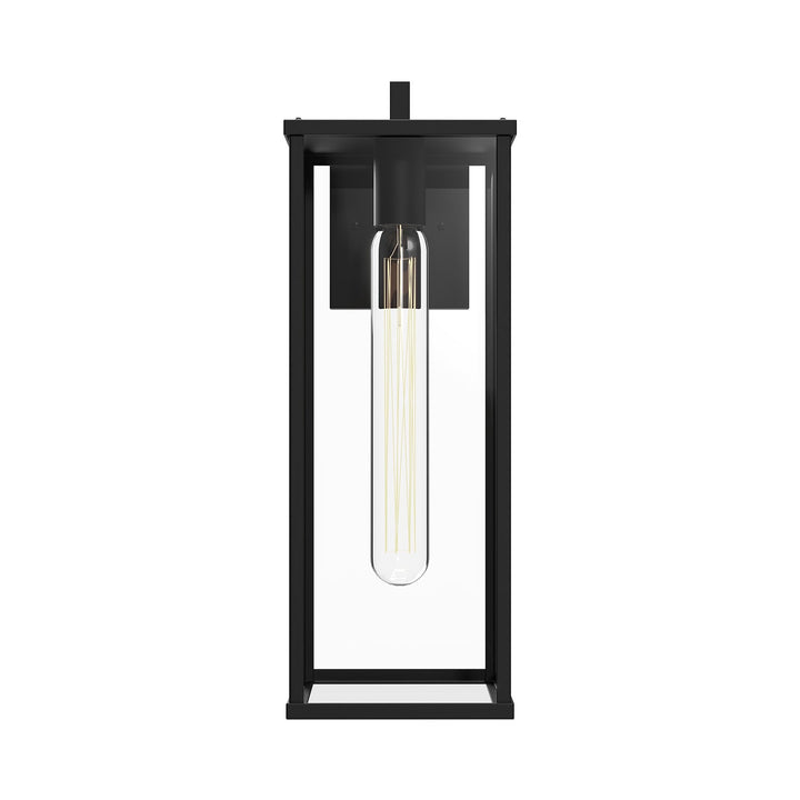 Alora Canada - EW652707BKCL - One Light Exterior Wall Mount - Brentwood - Clear Glass/Textured Black