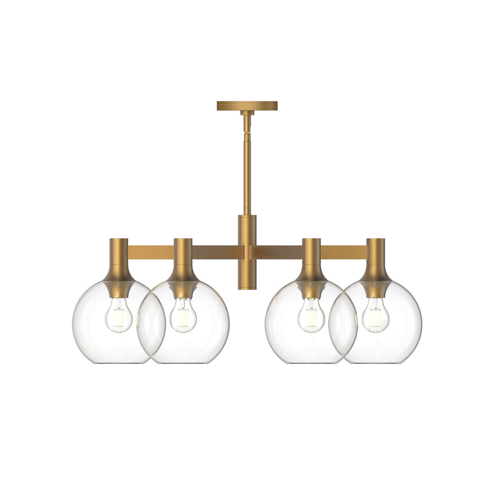 Alora Canada - CH506230AGCL - Six Light Chandelier - Castilla - Aged Gold/Clear Glass