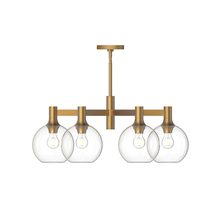 Alora Canada - CH506230AGCL - Six Light Chandelier - Castilla - Aged Gold/Clear Glass